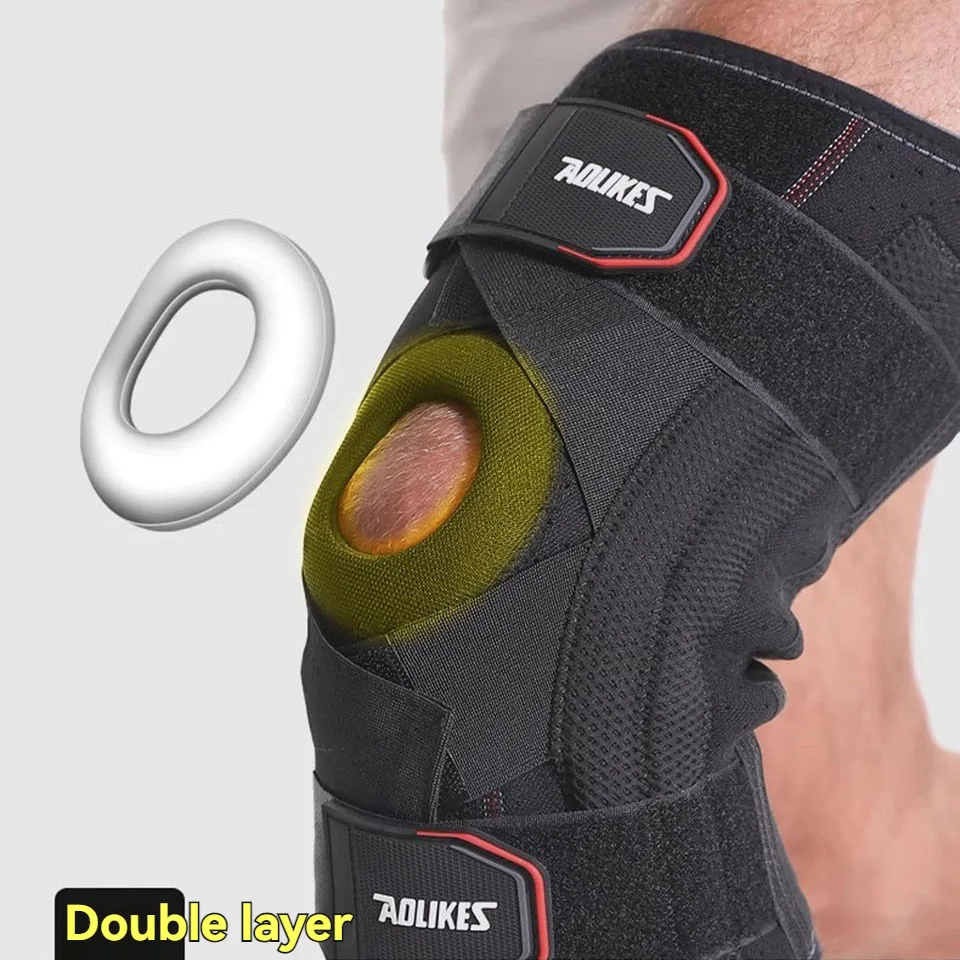 AOLIKES 1PCS เข่ารั้งสําหรับปวดเข่า Patella GEL Pad & ด้านข้าง Stabilizers เข่าสนับสนุนข้ออักเสบ Meniscus การกู้คืนการบาดเจ็บ
