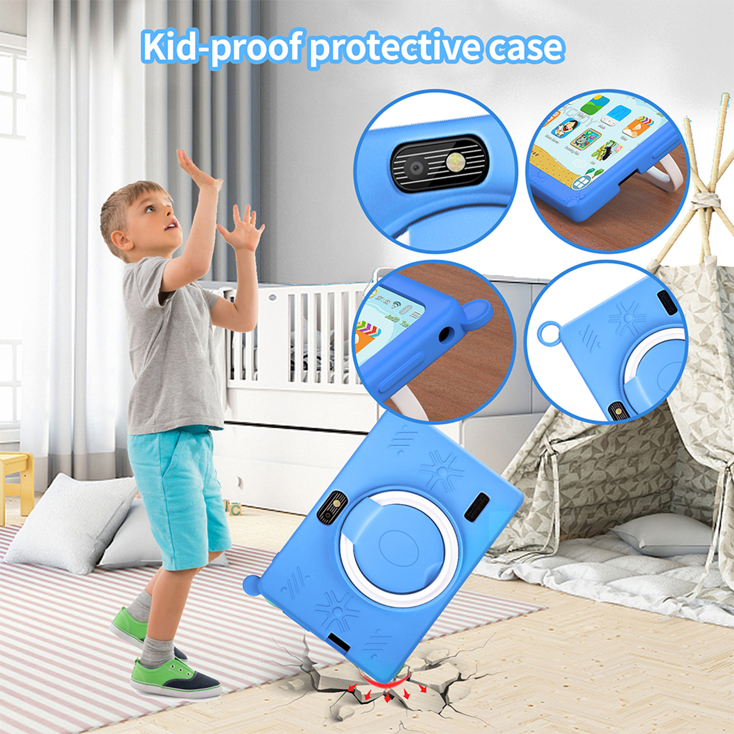 BDF K2 nueva tableta 5G para niños 7 pulgadas Quad Core 4GB RAM 64GB ROM Android 9,0 Google Learning juegos educativos tabletas WiFi Bluetooth