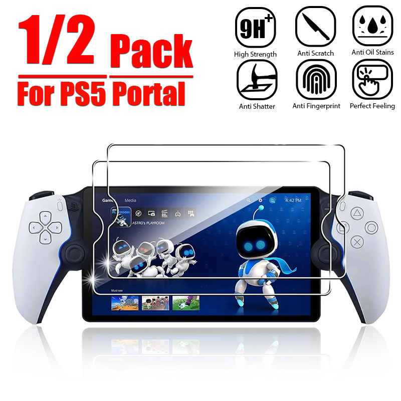 2 uds vidrio templado para Sony PlayStation Portal 5 protectores de pantalla transparentes antihuellas para PlayStation PS5 Portal