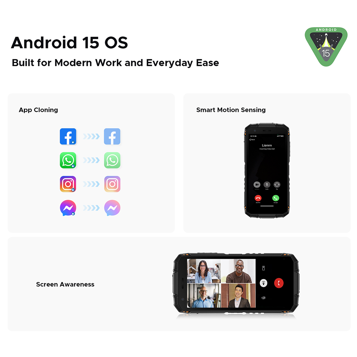 Novo smartphone ultrarresistente Doogee Fire 3 2025, 5G, 5,5" HD, 24 GB de RAM, 256 GB de ROM, telefone celular com Android 15 NFC, 8350 mAh, portátil