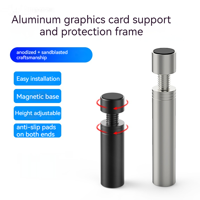 TEUCER VC-16 foulant Carte GPU Titulaire Vertical Télescopique Rotatif Stand Magnétique invite ket Vidéo Porte-Carte