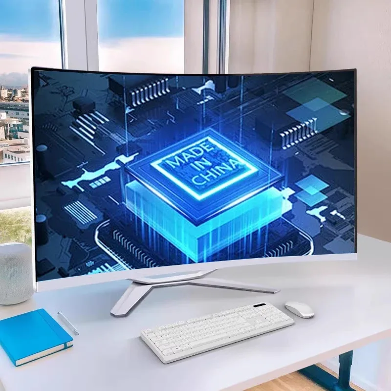 27 Inch Curved Screen All In One Desktop PC Core I5 10400H 16GB RAM 512GB SSD OEM Gaming AIO Monoblock All In One Computer