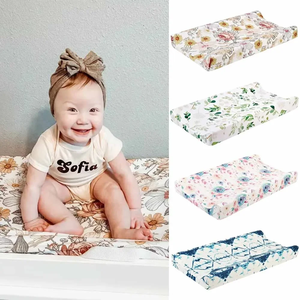 Neugeborenen Ändern Tisch Abdeckungen Baby Windel Ändern Pad Abdeckung Druck Design Atmungsaktive Weiche Wiederverwendbare Windel Ändern Matte Abdeckung