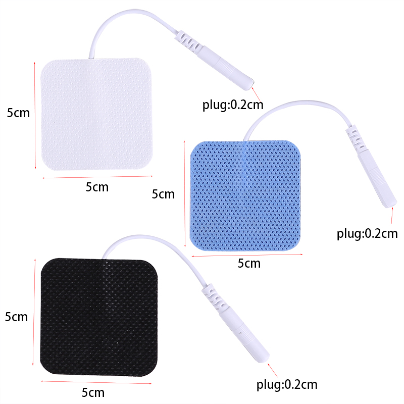 5*5 ซม.ผ้าไม่ทอ Self Adhesive Electrodes Pads TENS GEL Pad สําหรับนวดไฟฟ้าสติกเกอร์เปลี่ยน Patch Accessorie