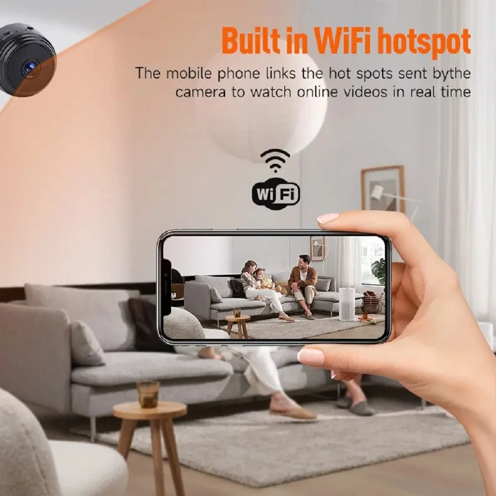 A9 WiFi Mini Camera Wireless Video Recorder Security Protection Camera Smart Home Monitoring Camera for Infants and Pets
