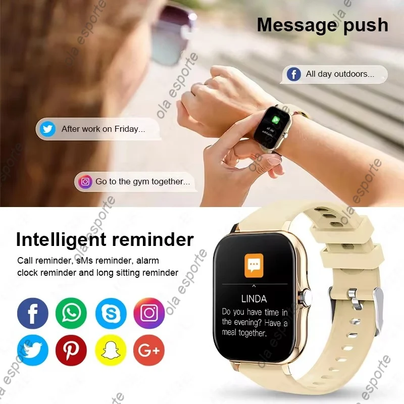 Reloj inteligente 2025 con pantalla HD de 2,01 pulgadas, Bluetooth, mensaje de llamada, visualización, modos deportivos, esfera DIY, relojes de pronóstico del tiempo para hombres y mujeres