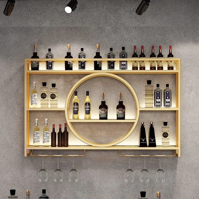 Antiker Luxus-Weinschrank, Buffet, stehend, Ausstellungsecke, Weinschrank, Whisky-Buffet, draußen, Metall, Estante, Bar-Dekoration