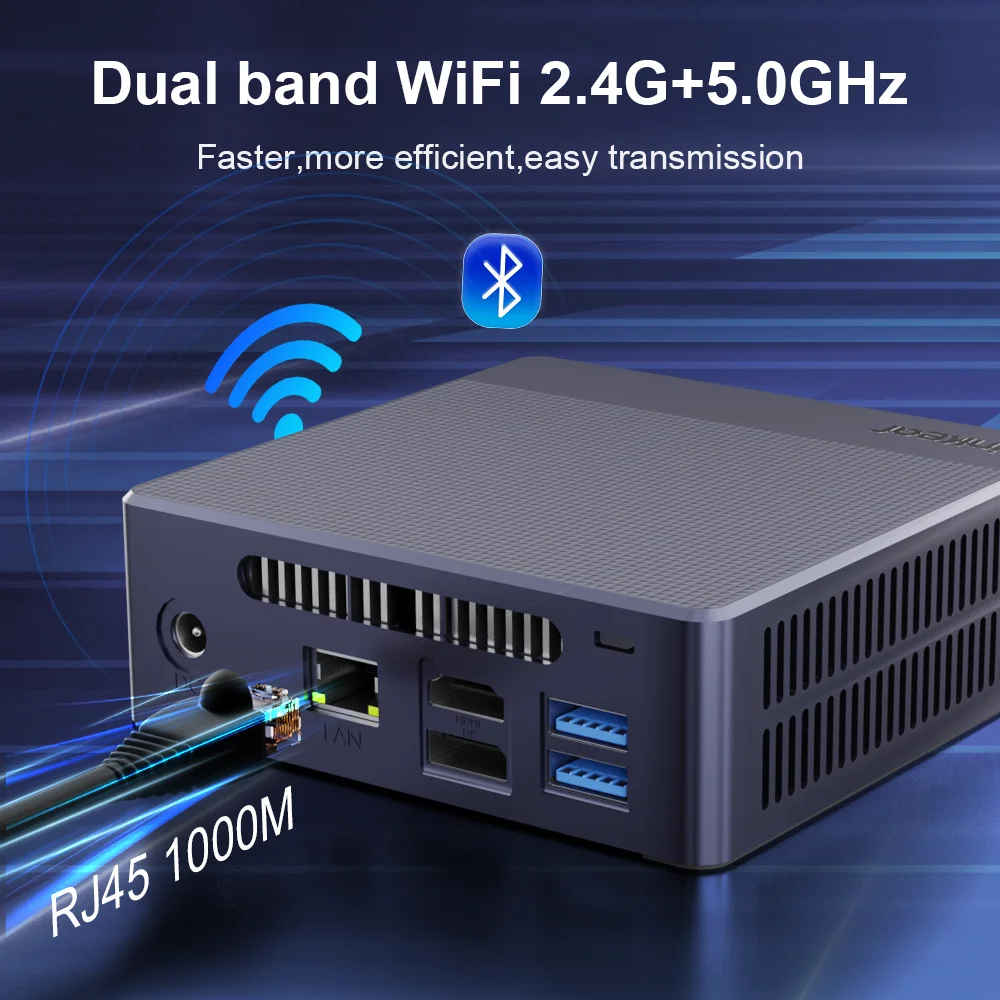 Ninkear Mini PC N9 Windows 11 Intel N95 8/16GB DDR4 256/512GB SSD WIFI 5.0 Computer da ufficio Desktop computador