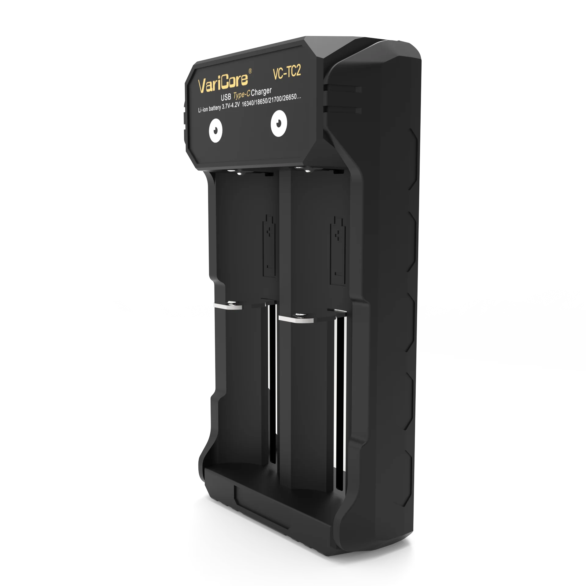 VariCore VCQ4 cargador de batería inteligente portátil de 4 ranuras para 3,7 V litio 18650 26650 21700 18500 18350 1,2 V NI-MH ni-cd AA AAA