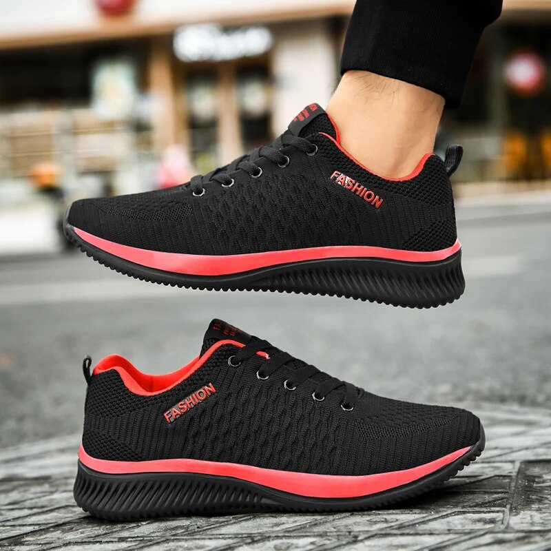 Männer Laufen Gehen Stricken Schuhe Mode Lässig Männer Turnschuhe Atmungsaktive Sport Sportlich Gym Leichte Laufschuhe