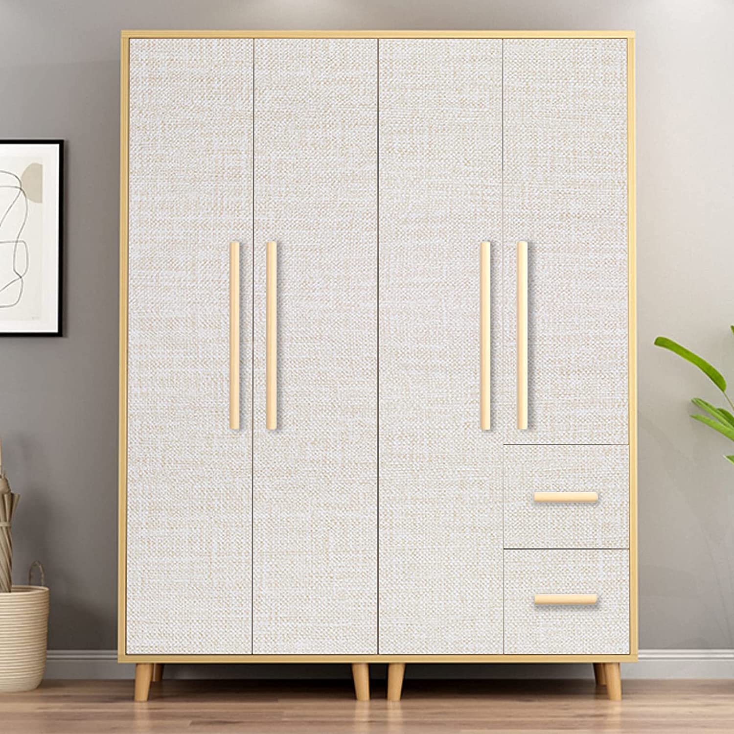 Grasscloth casca e vara papel de parede linho auto adesivo papel de contato removível à prova dwaterproof água para armários bancadas