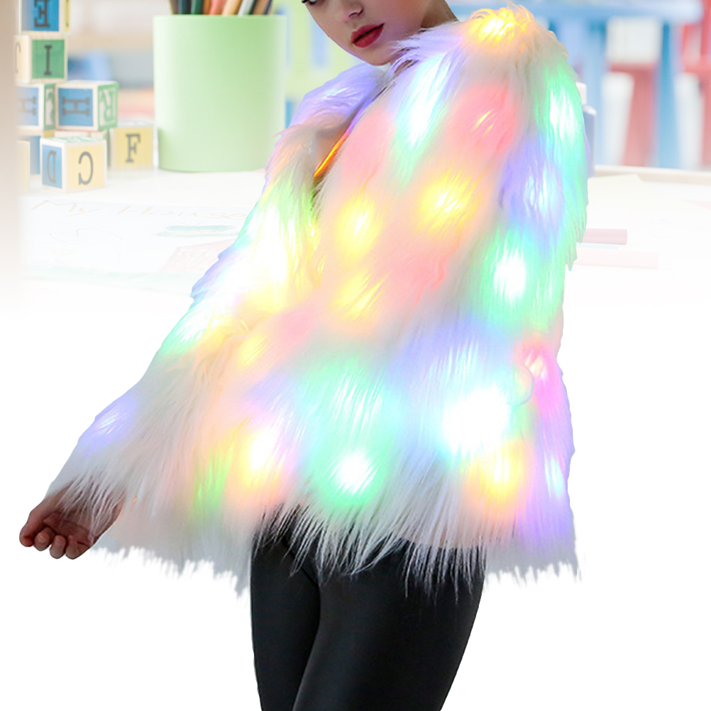 เสื้อโค้ทผู้หญิงแบบมีไฟ LED, เสื้อแจ็คเก็ตมีไฟสำหรับใส่ในเทศกาลคริสต์มาส