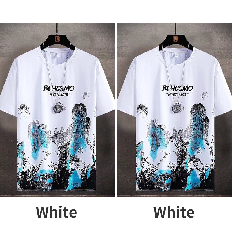 2025 Estate Sottile casual Uomo set Manga Graffiti Tees T-shirt + pantaloncini 2 pezzi Comodo e traspirante uomo Top Stampa T-shirt set