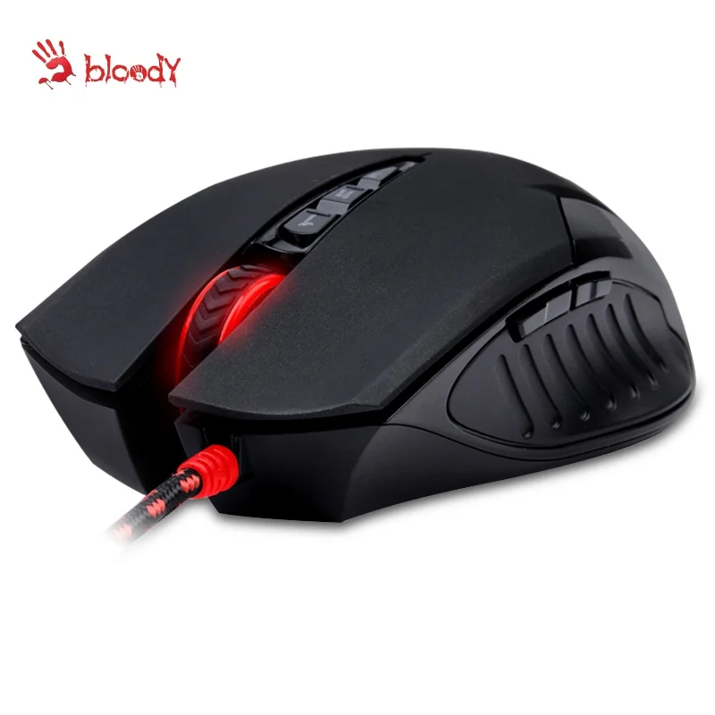 A4Tech Mouse Gaming berkabel V5M berdarah, mesin game optik, makan ayam, CF, Game Laptop