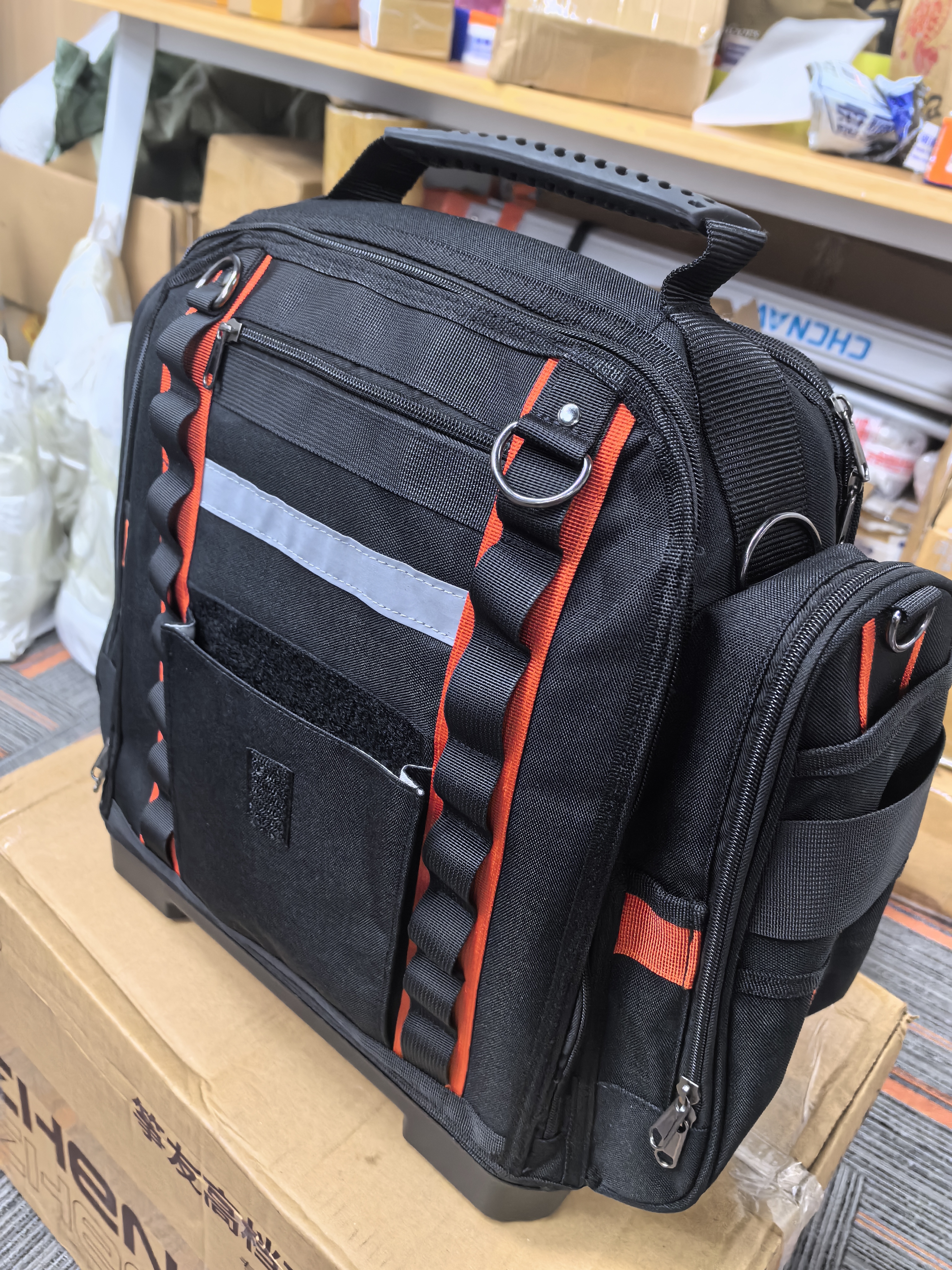 New Toolkit Portable Tool Storage Bag Thickened Wear-resistant Toolkit Crossbody Toolkit