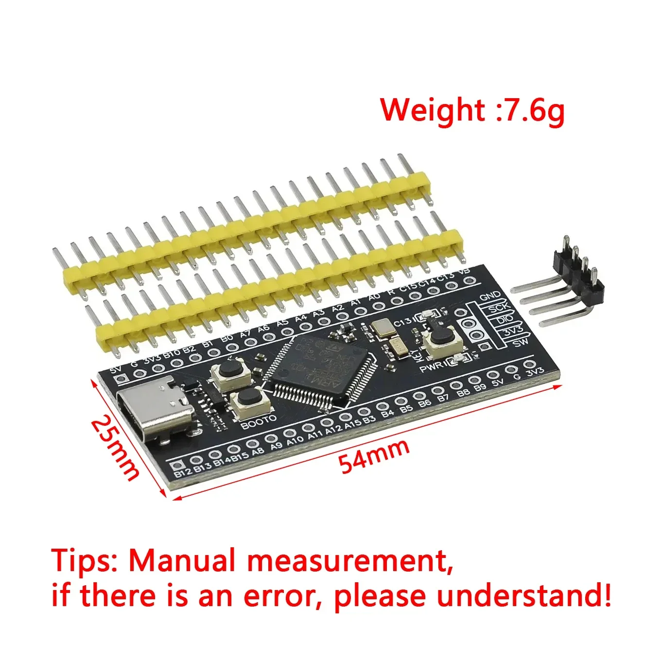 STM32F401RCT6 Minimum System Development Board STM32 ARM Core Learning Board Module Type-C Port