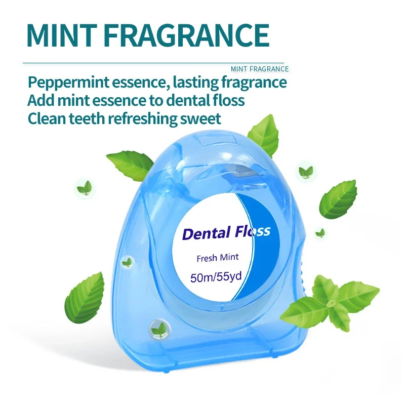 Mint Dental Floss Roll ไหมขัดฟันในครัวเรือนแยกบรรจุภัณฑ์ Clean Gap Slim ในครัวเรือน Pack ทิ้งไหมขัดฟัน Line