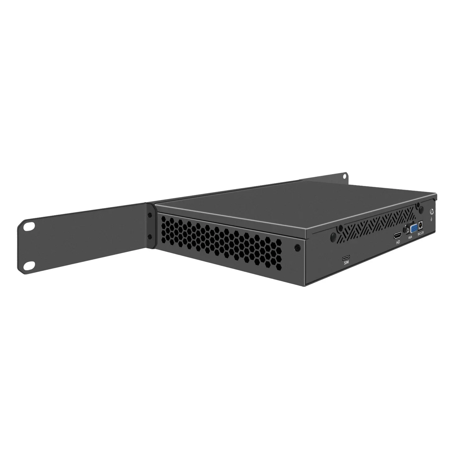 1U 9.5 Inch Rack-mounted Firewall Appliance Mini PC Intel N100 4*/2*10G SFP 4xi226-V 2.5G Gateway Network Security Server