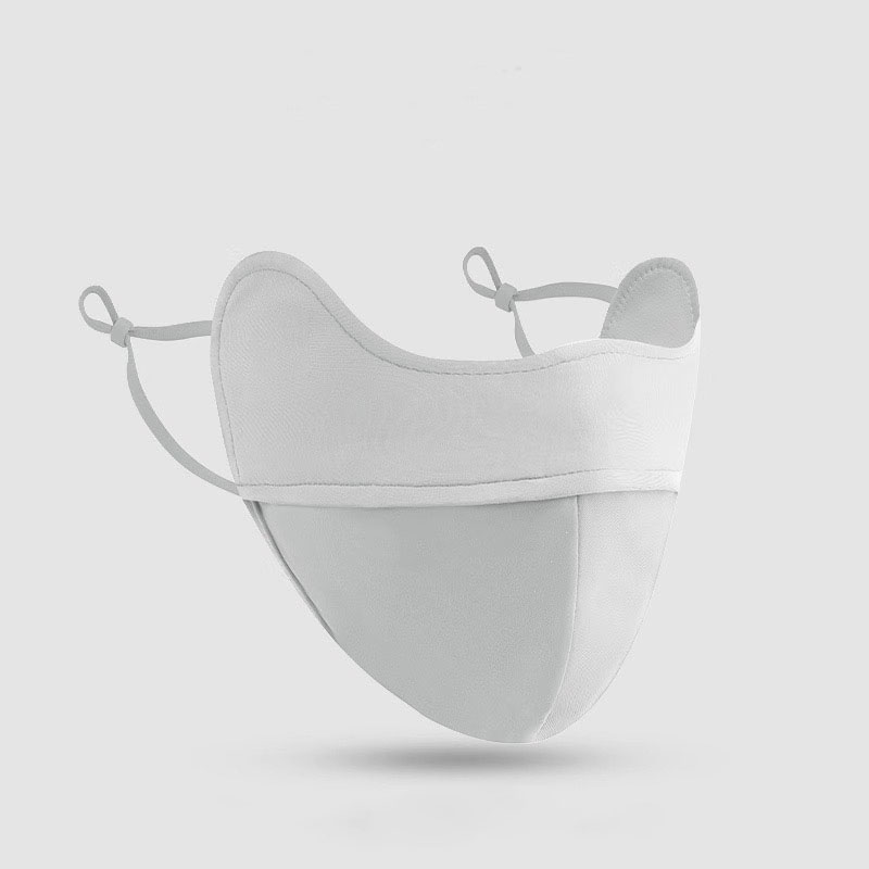 Máscara protetora solar tridimensional de tecido de nylon com osso de peixe, guarda-sol ao ar livre e proteção para os olhos, seda, verão, respirável