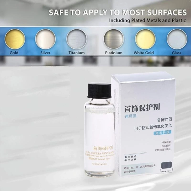Duurzame sieradencoating Helder beschermend polijstmiddel Gemakkelijk schoon te maken oppervlak DIY D0LC