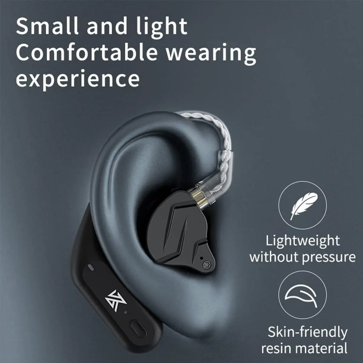 KZ AZ09 Bezprzewodowy kabel do aktualizacji HD Bluetooth 5.4 Przewodowy zestaw słuchawkowy HIFI z etui ładującym do słuchawek KZ CCA