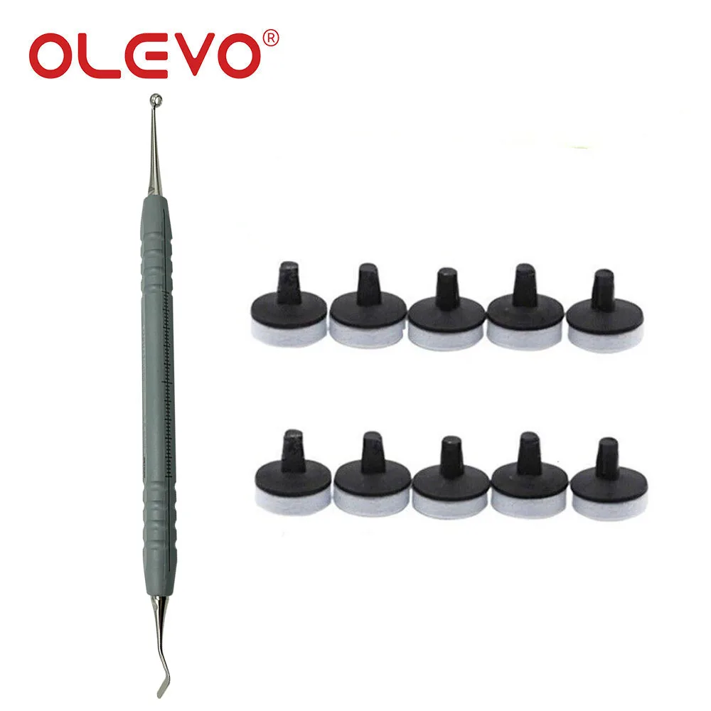OLEVO Dental Resin Filling Molding Tool Kit Veneer Foam Pads Composite Resin Spatula Handle Dentistry Instruments Materials