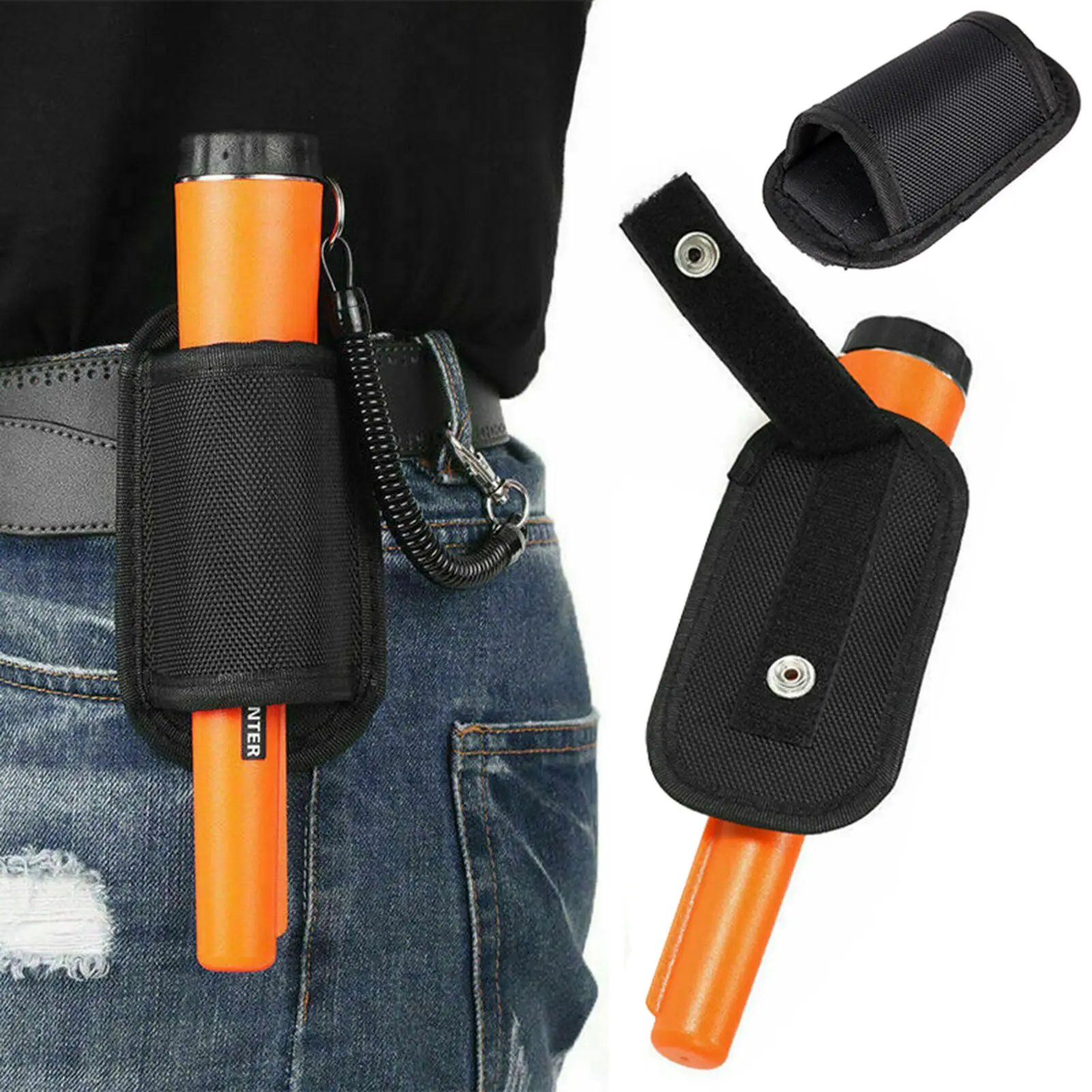 Treasure Hunter Handheld Metal Detector Pinpointer Pointer Probe Anti-scratch Metal Pinpointing Waterproof 360 Degree Scan