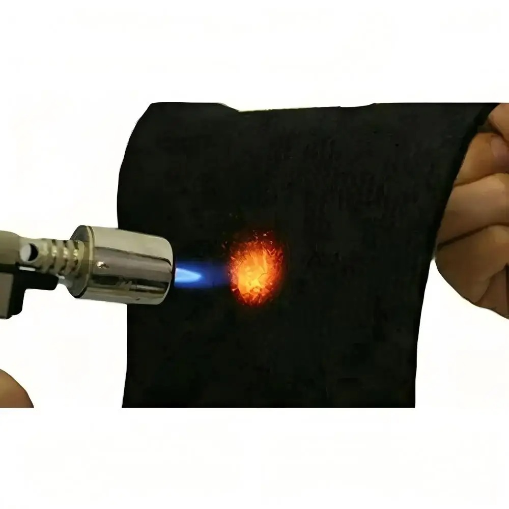 300*300mm Felt Black Welding Protective Blanket Torch Shield Pack Protective Sheet Carbon Fiber High Temp Durable