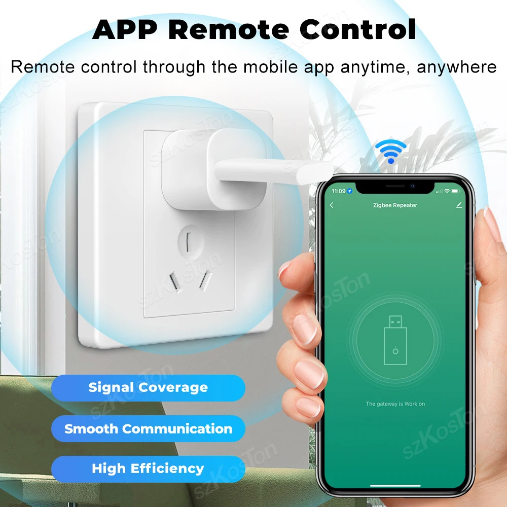 Repetidor de señal Tuya ZigBee, amplificador de señal, extensor USB para aplicación Smart Life Tuya, funciona con dispositivos inteligentes ZigBee Gateway