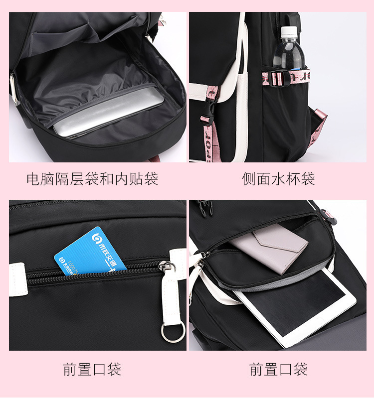 Disney Stitch nowy plecak Mochila Feminina USB ładowanie torby szkolne nastoletnie dziewczęta chłopcy plecak na laptopa damskie plecaki podróżne