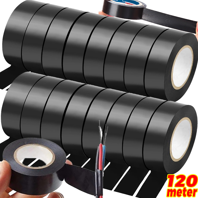 Электроизоляционные ленты из ПВХ, термостойкие, термочерные изоляционные ленты, самоклеящиеся защитные ленты для электрических проводов