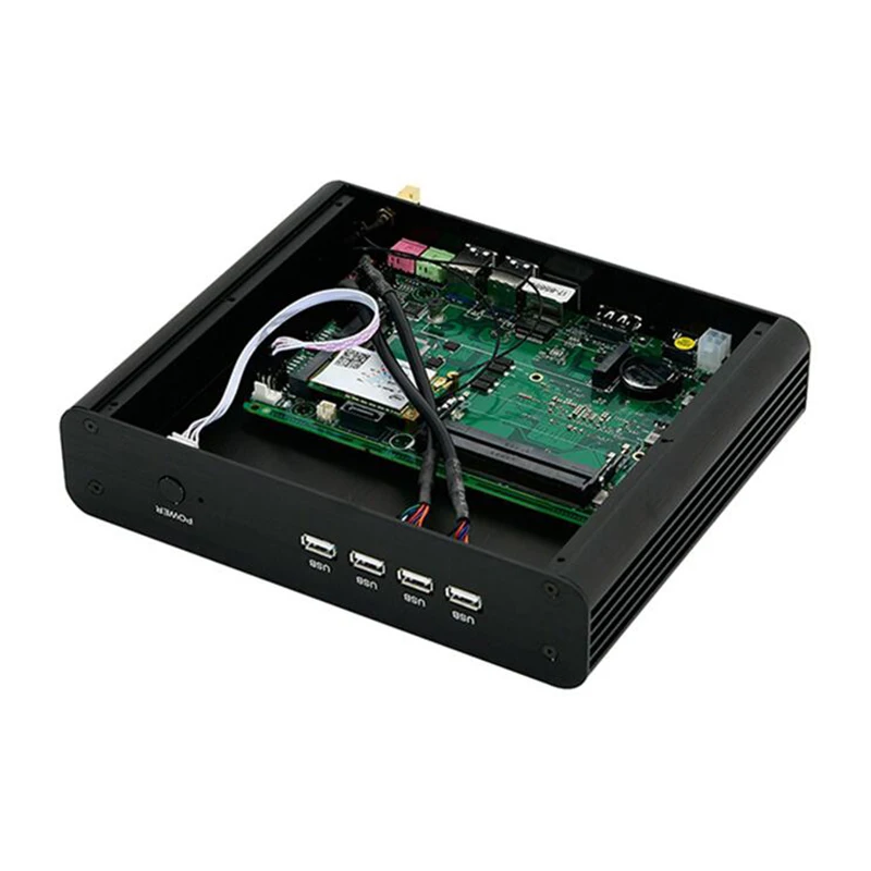 11th Gen Quạt Không Cánh Mini PC Intel Core I7-1165G7 Windows 11 2 * DDR4 M.2 NVMe + Msata + 2.5 ''SATA HTPC NAS HDMI DP