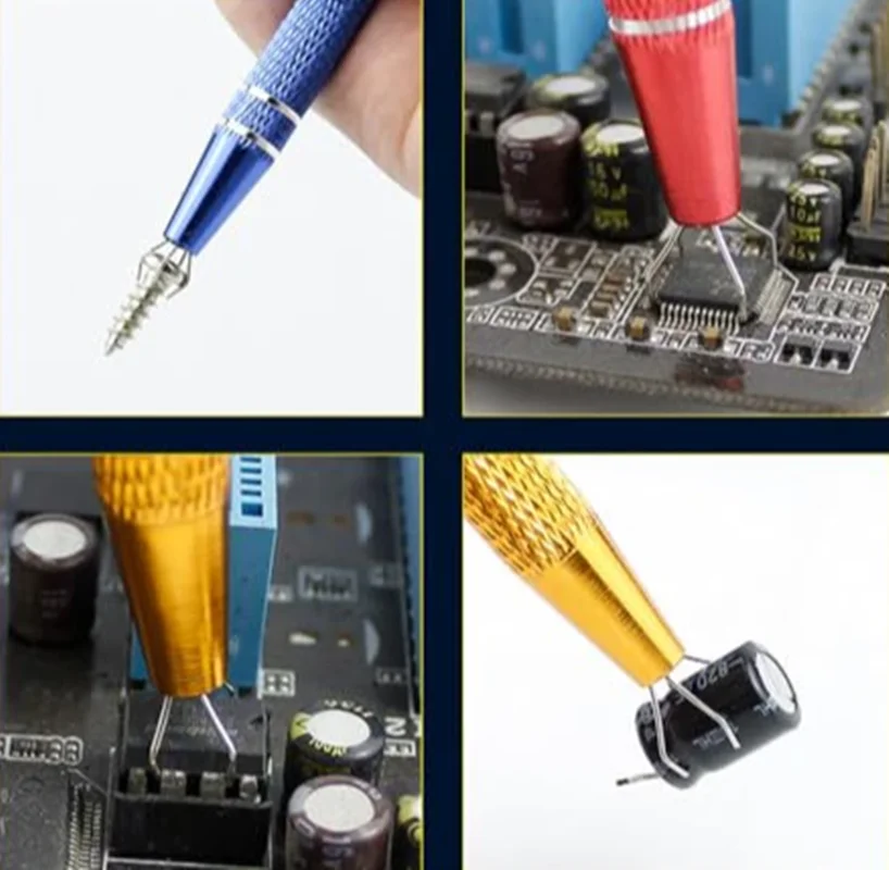 ส่วนประกอบ Grabber Four Claw ส่วนประกอบอิเล็กทรอนิกส์ IC BGA Chip Gripper Extractor Screw Picker Pick Up ปากกาเครื่องประดับซ่อมมือเครื่องมือ