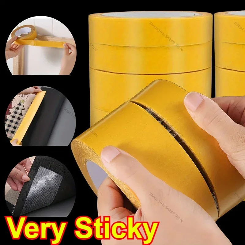 Sale Super Strong Fixation Double Sided Tape Heavy Duty Translucent Mesh Waterproof Traceless Powerful Grid Carpet Adhesive Tape