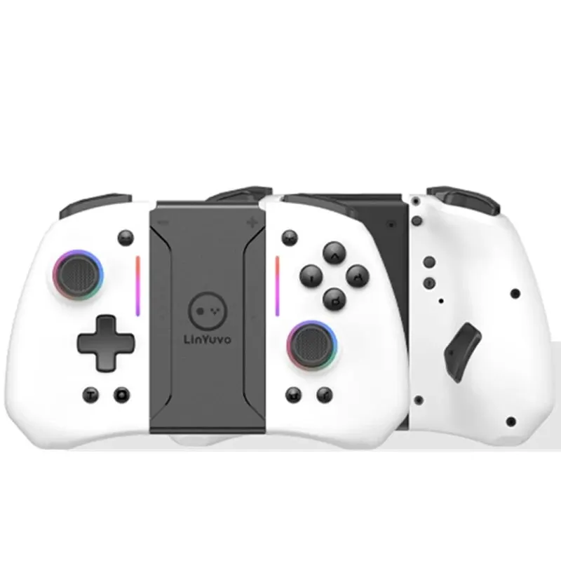 LinYuvo KS42 Joy-pad wireless Meteor Light con luci RGB a 8 colori per Switch/Lite/OLED, con programmabile, Turbo e vibrazione