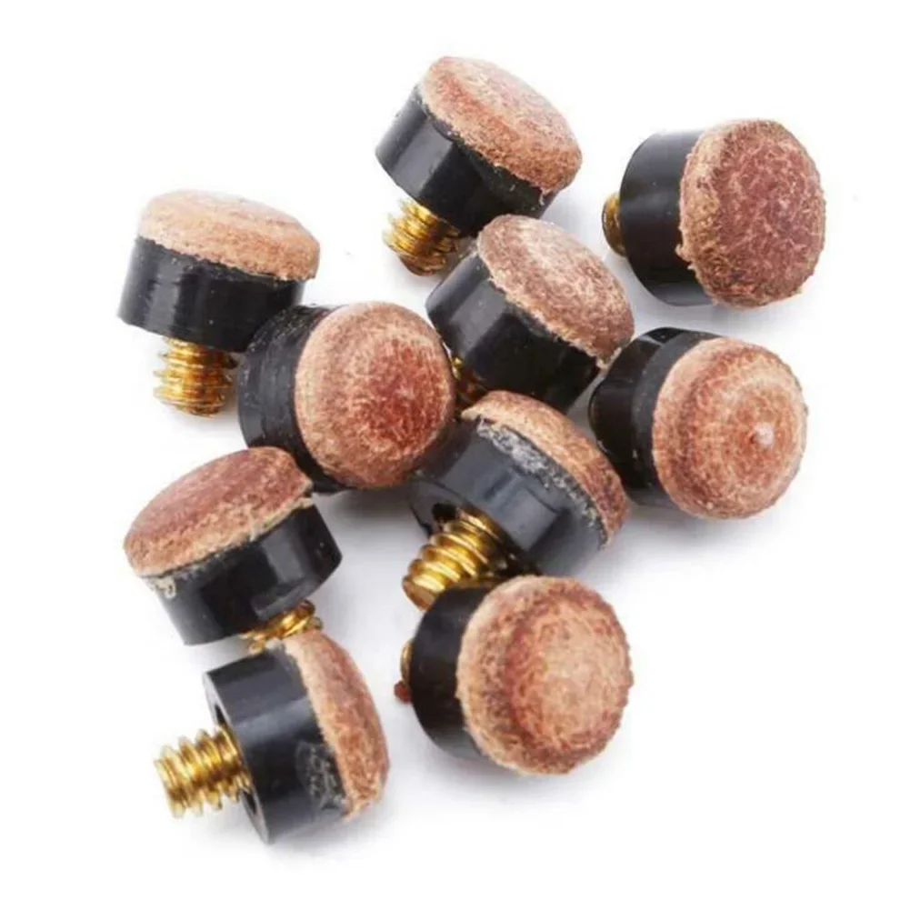 5/10Pcs Schraube In Queue Tipps Snooker Pool Billards Spitze Kopf Ersatzteile Wirtschaftliche Pool Tisch Club Snooker Queue zubehör