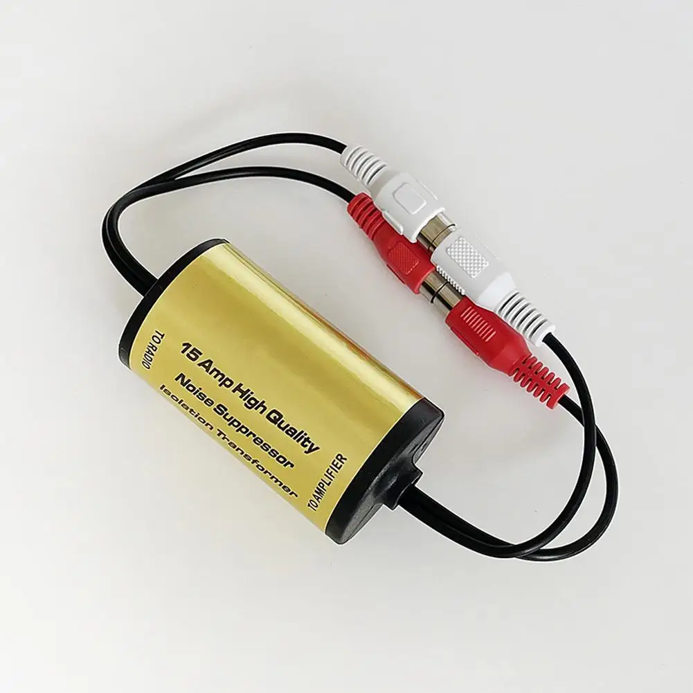 RCA Audio Noise Filter Anti-Noise Ground Loop-Isolator Noise Filter Eliminator Suppressor Ground Loop Lsolator Car Home Stereo
