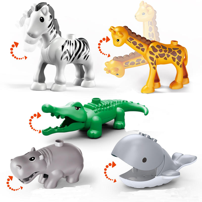26 teile/satz Große Größe Figur Tiere Block Bauernhof Serie Große Bausteine Tiere Serie Spielzeug Für Kinder Kinder Party Geschenk