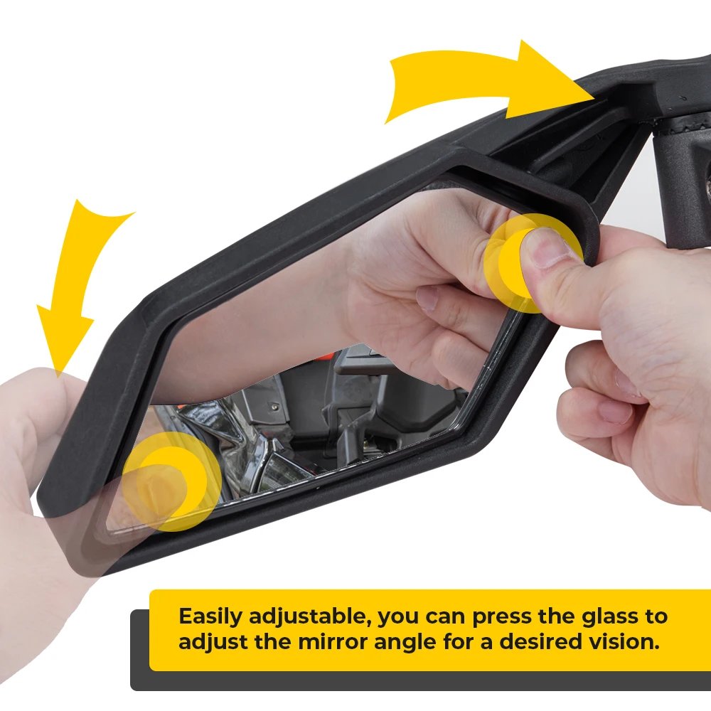 Maverick X3 Espelho Lateral Retrovisor Estilo de Corrida Compatível com Can Am Maverick X3 XRS XDS MAX Off-road 2017 2018 -2023