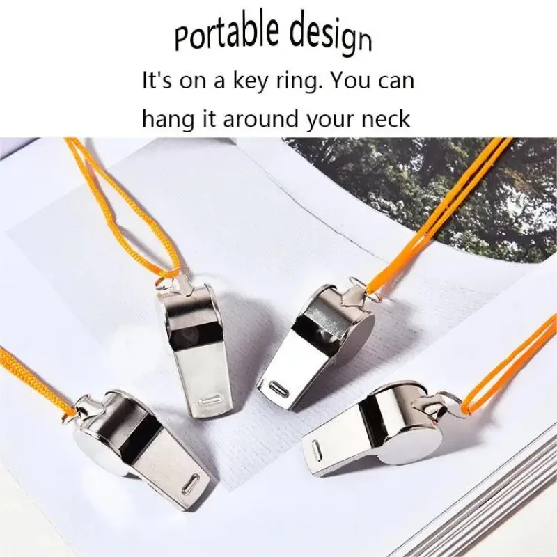 1 шт., металлические свистки для рефери, из нержавеющей стали