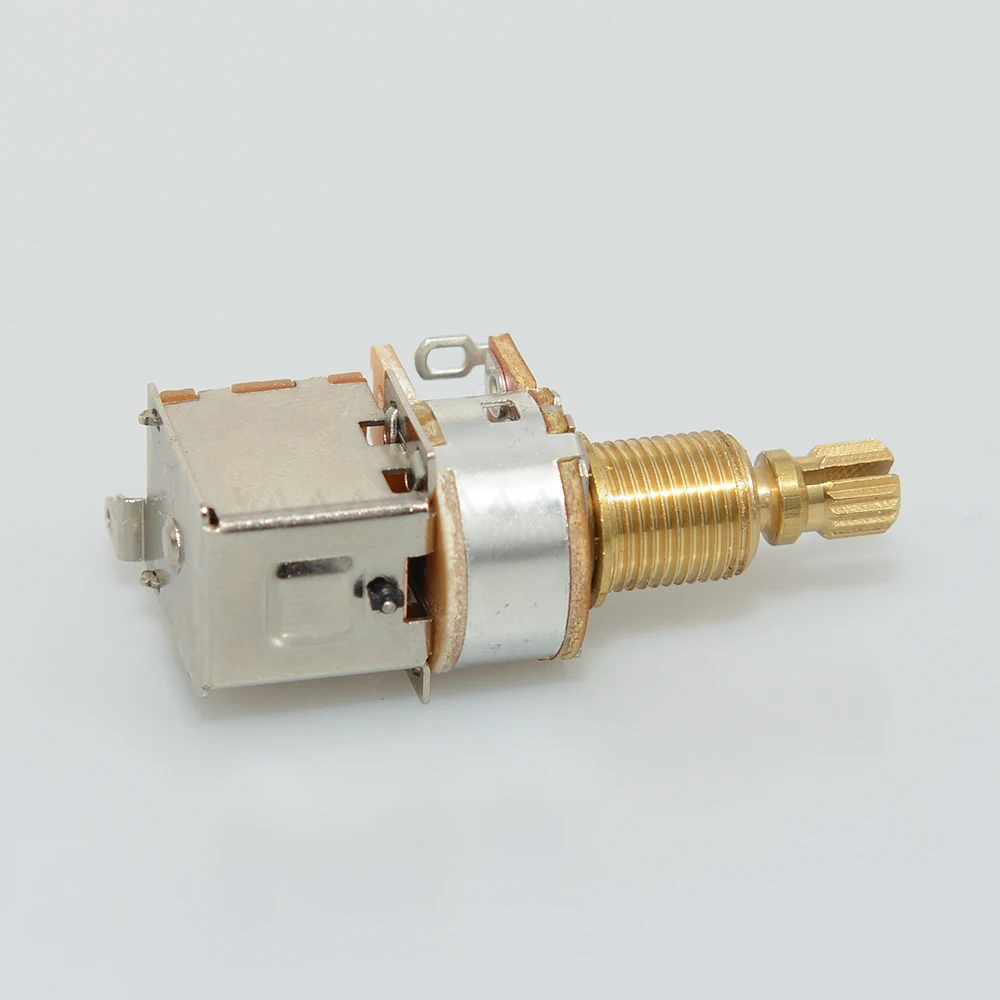 1 Chiếc Đàn Guitar Đẩy/Đẩy Chiết Áp A250K/B250K/A500K/B500K Đồng Ngắn Dài Chia Trục Mới phiên Bản Không Dây Kéo Nữa
