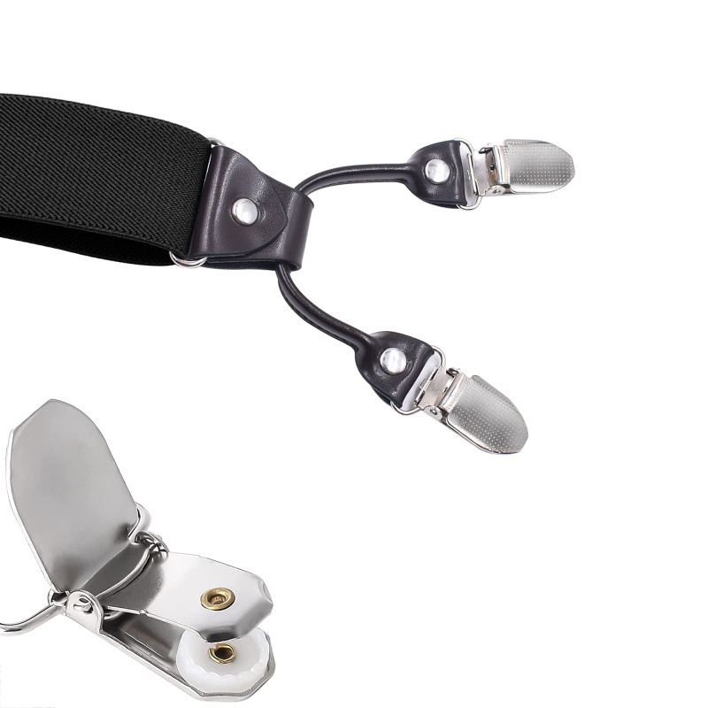 Nieuwe Heren Bretels 6Clips Mode Bretels Lederen Casual Suspensorios Verstelbare Riem Hoge Kwaliteit Tirantes