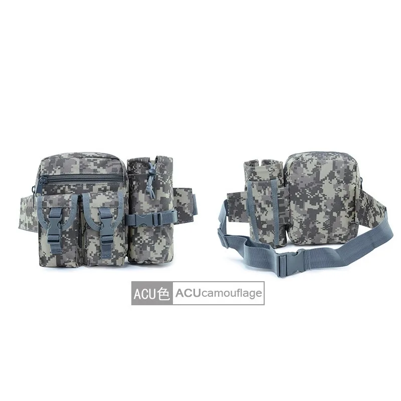 Outdoor Waterproof Running Sports Luya Small Waist Pack Men's Multi-functional Mobile Phone Kettle Camouflage Waist Pack
