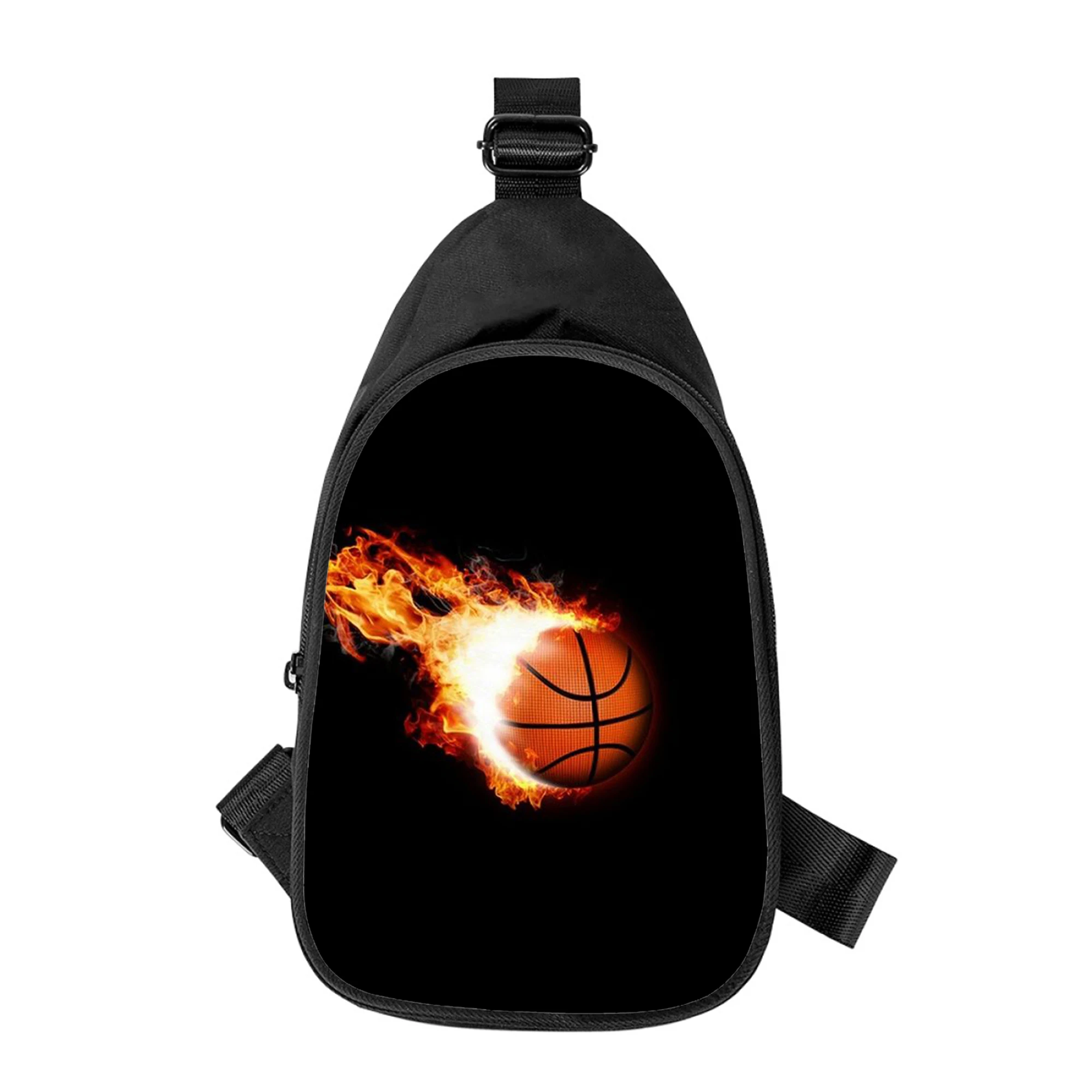 Basketball 3D Druck Neue Männer Kreuz Brust Tasche Diagonal Frauen Schulter Tasche Mann Schule Taille Pack Männliche brust pack