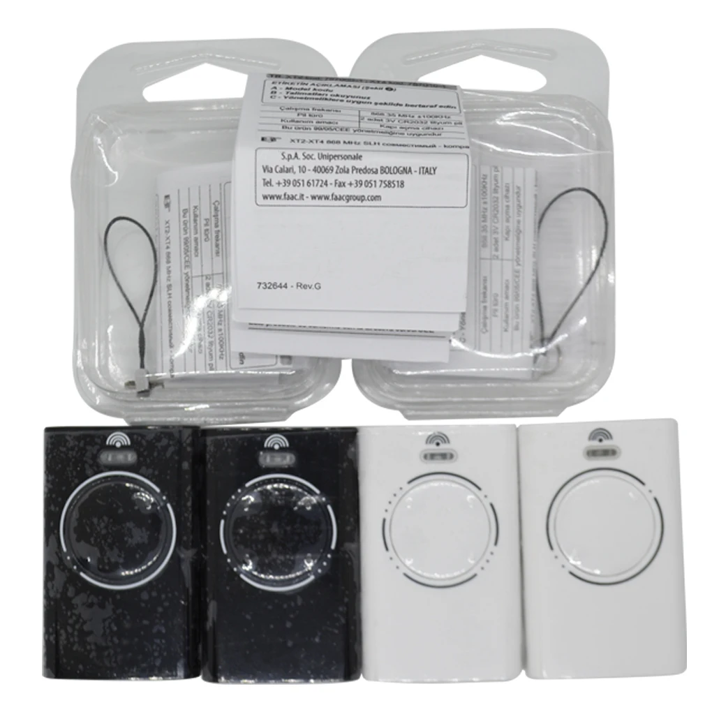 2-8PCS XT2-XT4 868 SLH LR 787005 787006 787009 787010 7870091 7870101 TML2 TML4 with Frequency 868Mhz Garage Door Remote