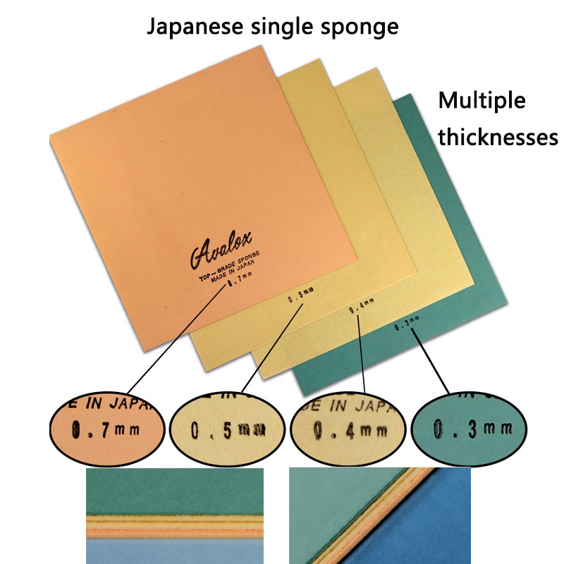 Ультратонкая губка для настольного тенниса, разные цвета, 0,3-2,2 мм для длинных прыщей, японская губка для пинг-понга, быстрая наступательная