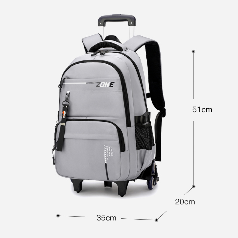 Children School bag with Wheels Students Backpacks For Boy Kids Trolley Bag Schoolbag Rolling Wheeled Backpack Travel Book Bag
