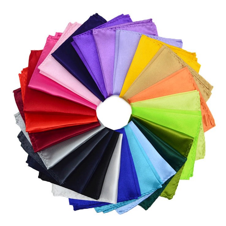 Luxe Heren Zakdoek Effen Kleur Wit Zwart Rood Zakdoeken Polyester Hanky Business Pochet Borst Handdoek 22*22CM