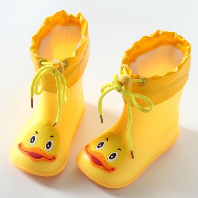 Botas de lluvia para niños, Botas de lluvia impermeables de Color sólido para niños y niñas, zapatos de agua duraderos antideslizantes cómodos para niños al aire libre