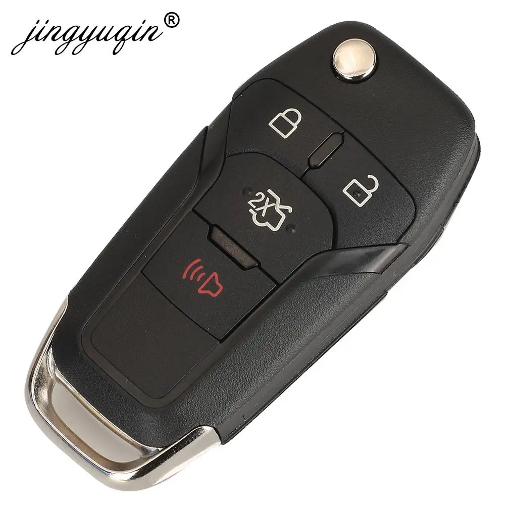 Mando a distancia inteligente jingyuqin 315MHz para Ford Fusion 2013-2016 N5F-A08TAA ID49 mando a distancia sin llave con 4 botones